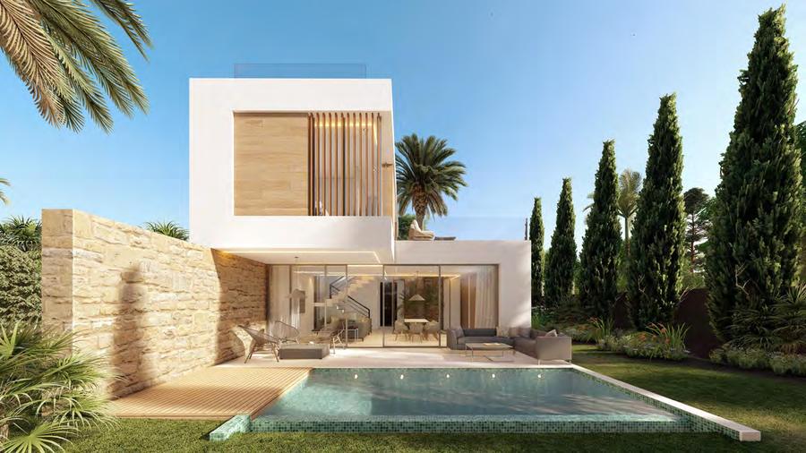 Arcadian eco-villa exterior render